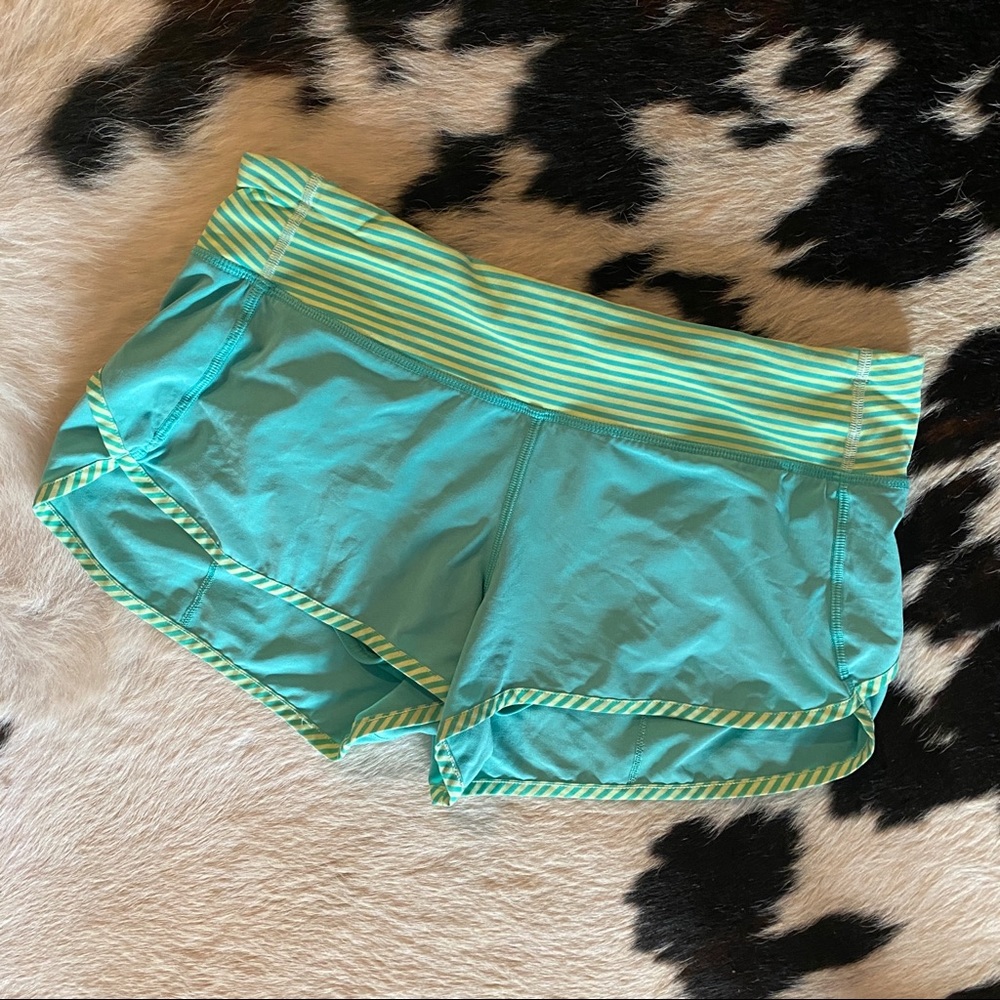 lululemon - Speed Up Short Teal and Green